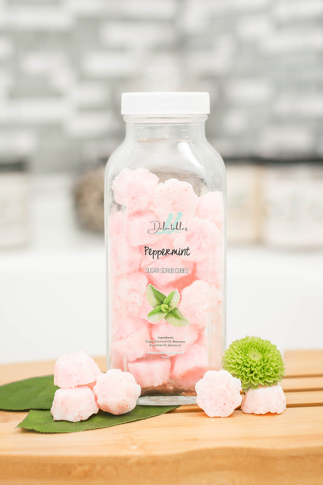Peppermint Sugar Scrub Cubes