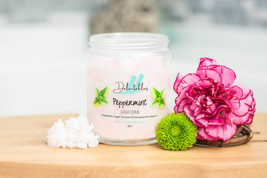 Whipped Peppermint Sugar Scrub